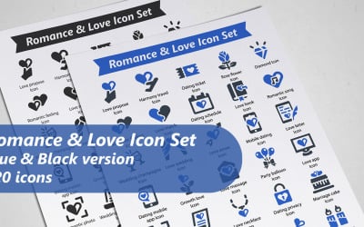 Romance And Love Icon Set