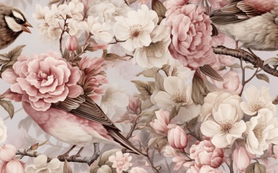 Bakgrund med blommönster 43