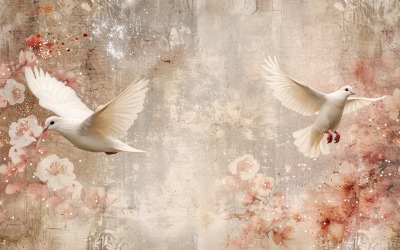 Floral Pattern Tile Background 128