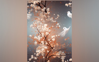 Floral Pattern Tile Background 80