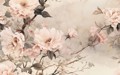 Fundo de azulejo com padrão floral 17