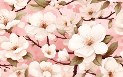 Fundo de azulejo com padrão floral 50