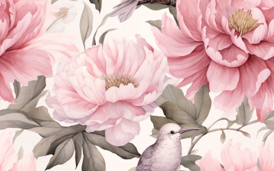 Fundo de azulejo com padrão floral 83