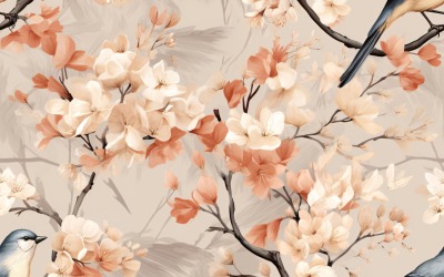 Sfondo di piastrelle con motivo floreale 108