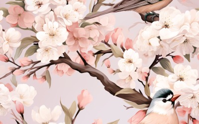 Sfondo di piastrelle con motivo floreale 135