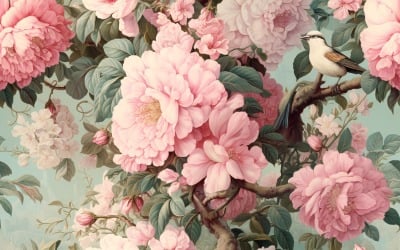 Bloemmotief Tegelachtergrond 37