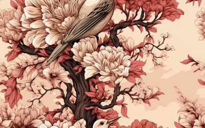 Floral Pattern Tile Background 82