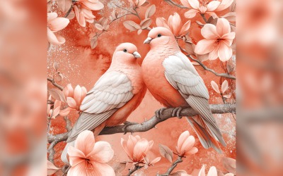 Floral Pattern Tile Background 99