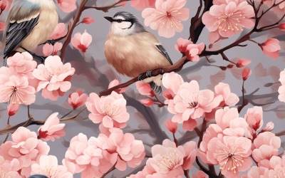 Fundo de azulejo com padrão floral 141
