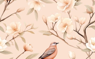 Fundo de azulejo com padrão floral 51