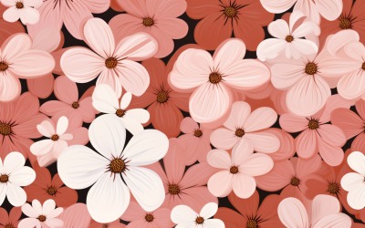 Fundo de azulejo com padrão floral 71