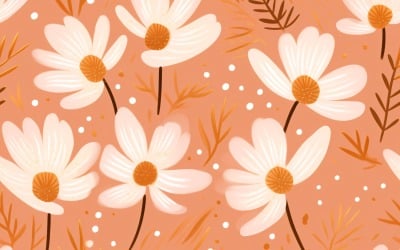 Fundo de azulejo com padrão floral 94