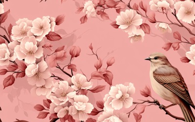 Pozadí dlaždice s květinovým vzorem 143