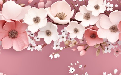 Sfondo di piastrelle con motivo floreale 153