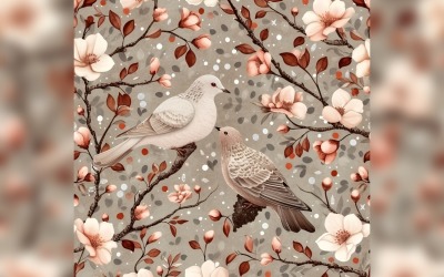 Sfondo di piastrelle con motivo floreale 98