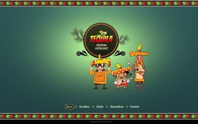 Modèle de site Web de restaurant mexicain