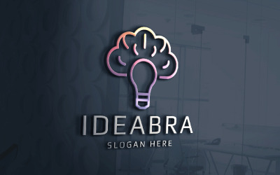 Idea Brain Bulb Professionelles Logo