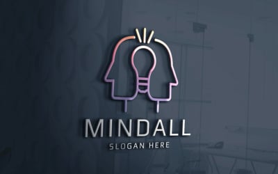 Logotipo profesional de Mind Share Idea