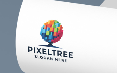 Logotipo profissional do Pixel Tree Pro