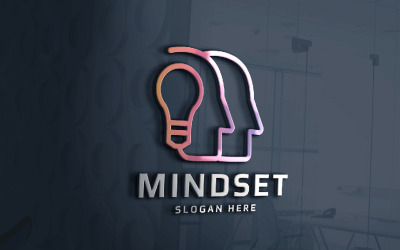 Mindset Idea Humano Profissional Logo