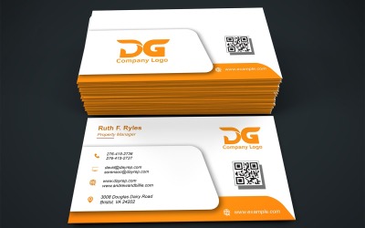 Customizable Professional Business Card for Your Corporate Identity&quot;