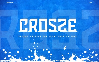 Crosze - czcionka wyświetlacza sportowego