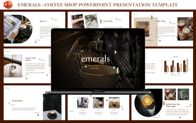 Emerals - шаблон презентації кав&amp;#39;ярні