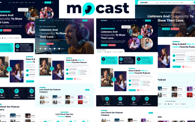 Mocast - Modèle HTML5 de podcast