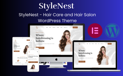 StyleNest - motyw WordPress do pielęgnacji włosów i salonu fryzjerskiego