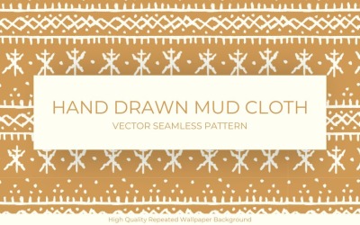 Африканский узор из грязевой ткани