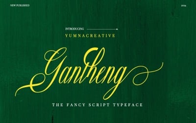 Gantheng - Fancy Script шрифт