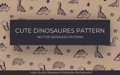 Schattig dinosaurussen naadloos patroon