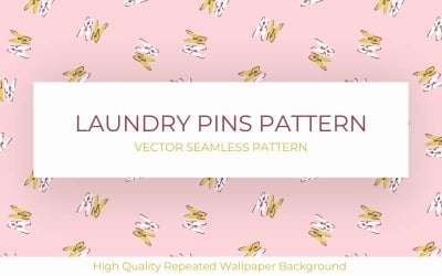 Şirin Çamaşır Pimleri Kusursuz Desen