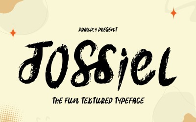 Jossiel - веселий текстурований шрифт