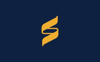 Stylowy projekt logo znaku litery S
