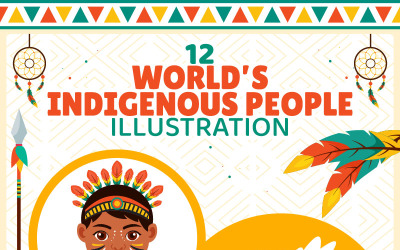 12 Ilustração do Dia Mundial dos Povos Indígenas