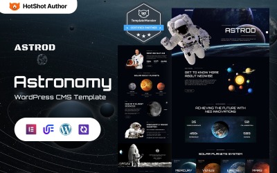 Astrod - Astronomi Wordpress Elementor-tema