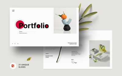 Чистый портфель Шаблоны презентаций PowerPoint