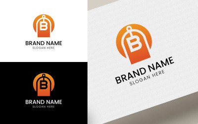 Hängeetikett Buchstabe B Logo-06-94