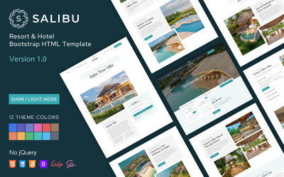 Salibu - modelo HTML de bootstrap de resort e hotel