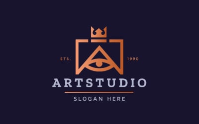 Art Studio Letra A Pro Logo