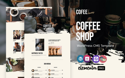 Cofeehomes - Café en koffie WordPress Elementor-thema