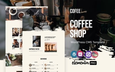 Cofeehomes — motyw WordPress Elementor dotyczący kawiarni i kawy