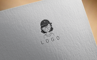 Elegant girl logo 11-0552-23
