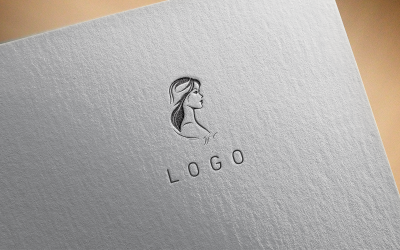 Elegant girl logo 7-0548-23