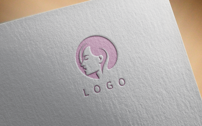 Елегантна дівчина логотип-0310-23