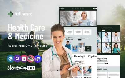 helthcure – багатоцільова тема WordPress Elementor для охорони здоров’я та медицини