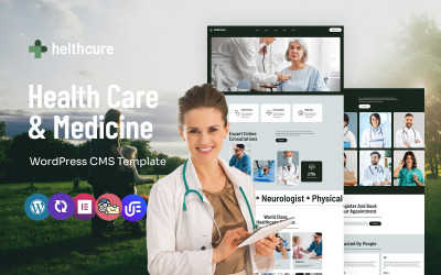 helthcure - Tema WordPress Elementor multifuncional de cuidados de saúde e medicina