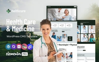 helthcure - Tema WordPress Elementor multifuncional de cuidados de saúde e medicina