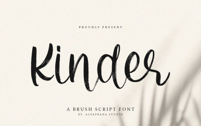 Kinder - Carattere script pennello